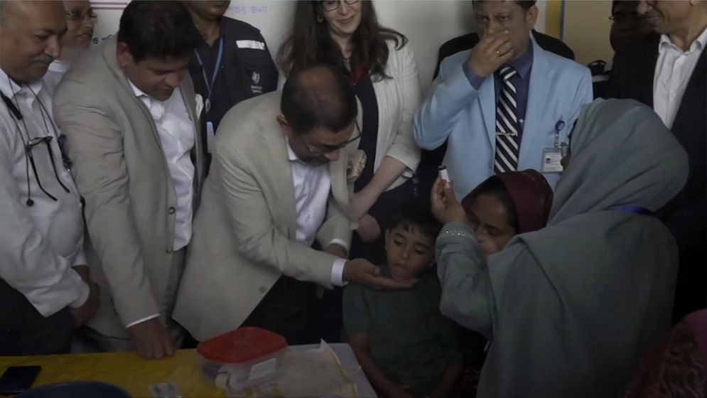 দেশব্যাপী হামের টিকাদান কর্মসূচি উদ্বোধন করলেন স্বাস্থ্যমন্ত্রী